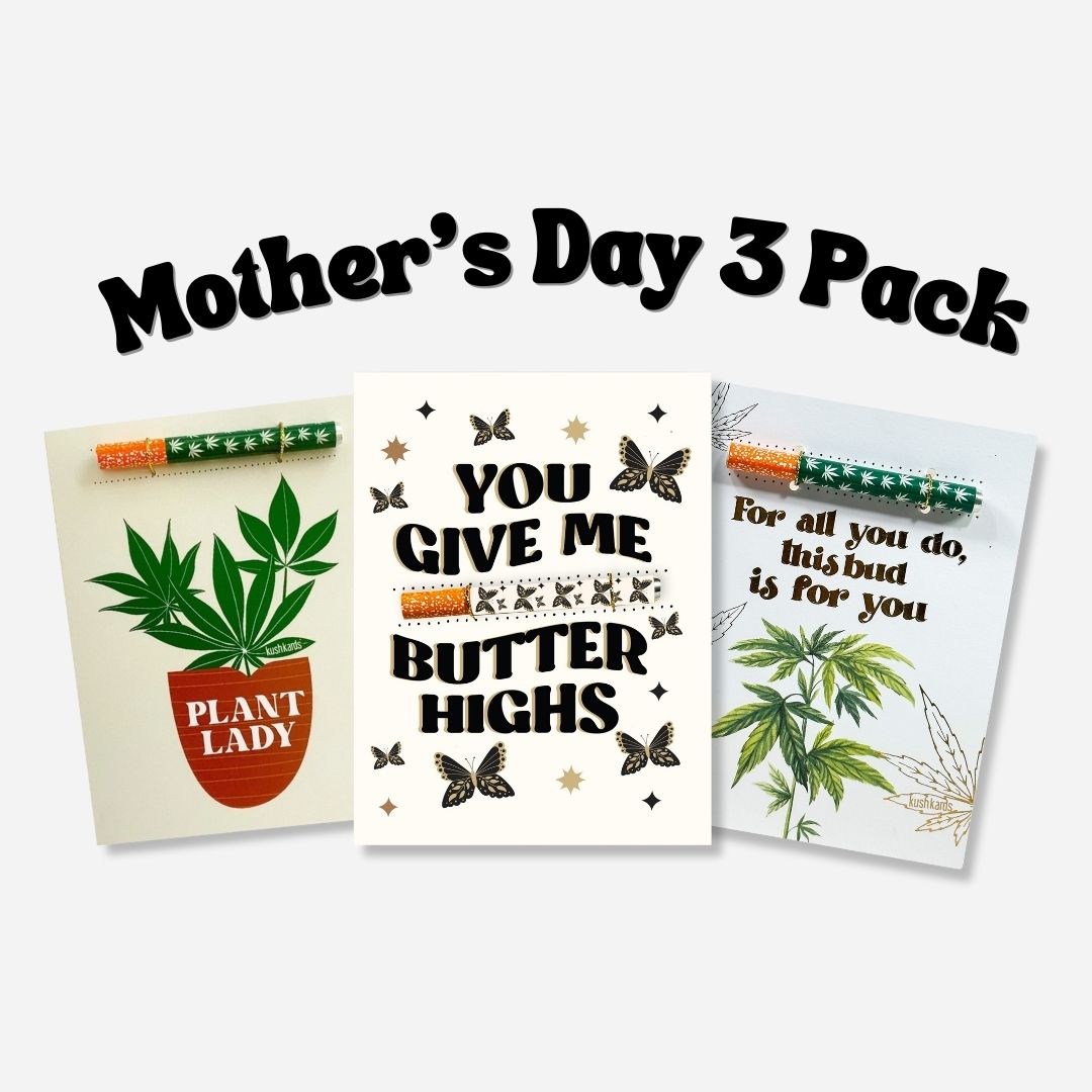 You Give Me ButterHighs Mother's Day One Hitter Greeting Card Bundles