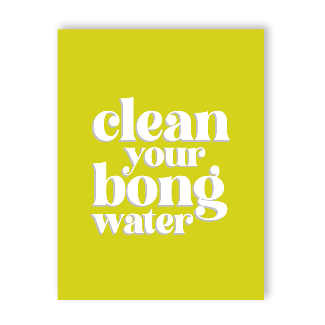 Bong Water Traditional Greeting Card • 420 Greetings