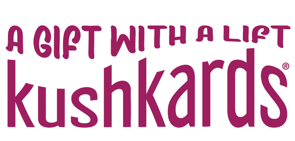 A GIFT WITH A LIFT KUSHKARDS LOGO