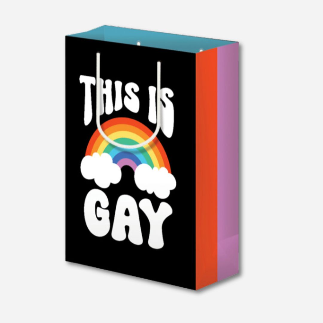 This Is Gay Clouds Pride Large Gift Bag