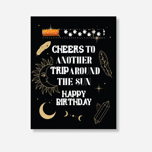 Celestial Birthday Greeting Card 