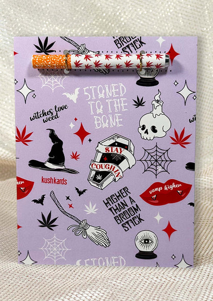 ⚰️ Halloweed Stoned to the Bone Halloween Card