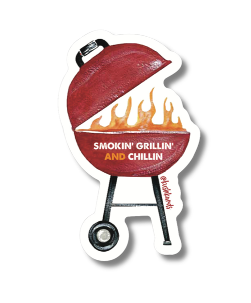 Smokin Grillin Kush Sticker