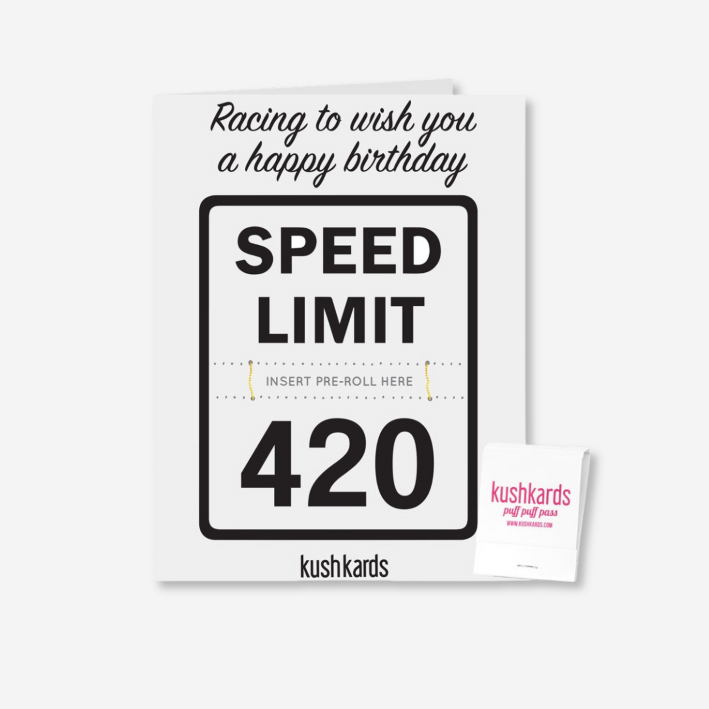 420 Birthday Greeting Card with One-Hitter Pipe