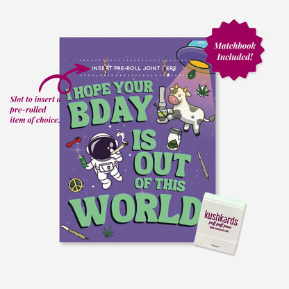 Birthday UFO Out Of This World Greeting Card