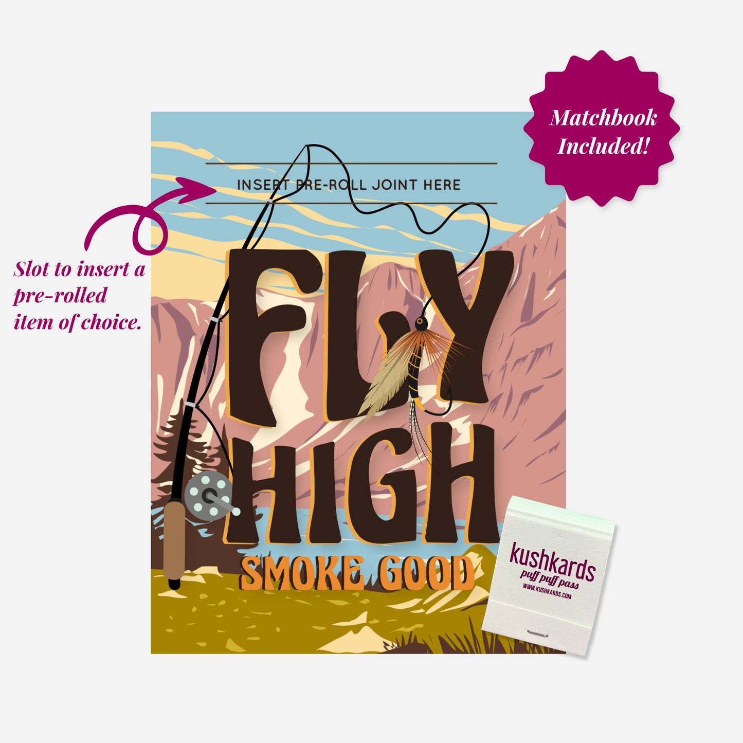 Fly High Smoke Good Father's Day Summer Greeting Card