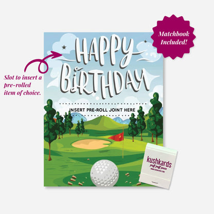 Golf Happy Birthday Greeting Card