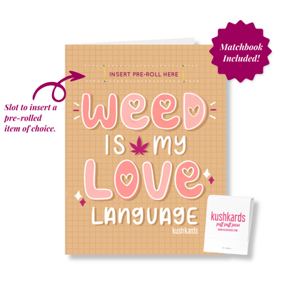 Love Language Cannabis Greeting Card