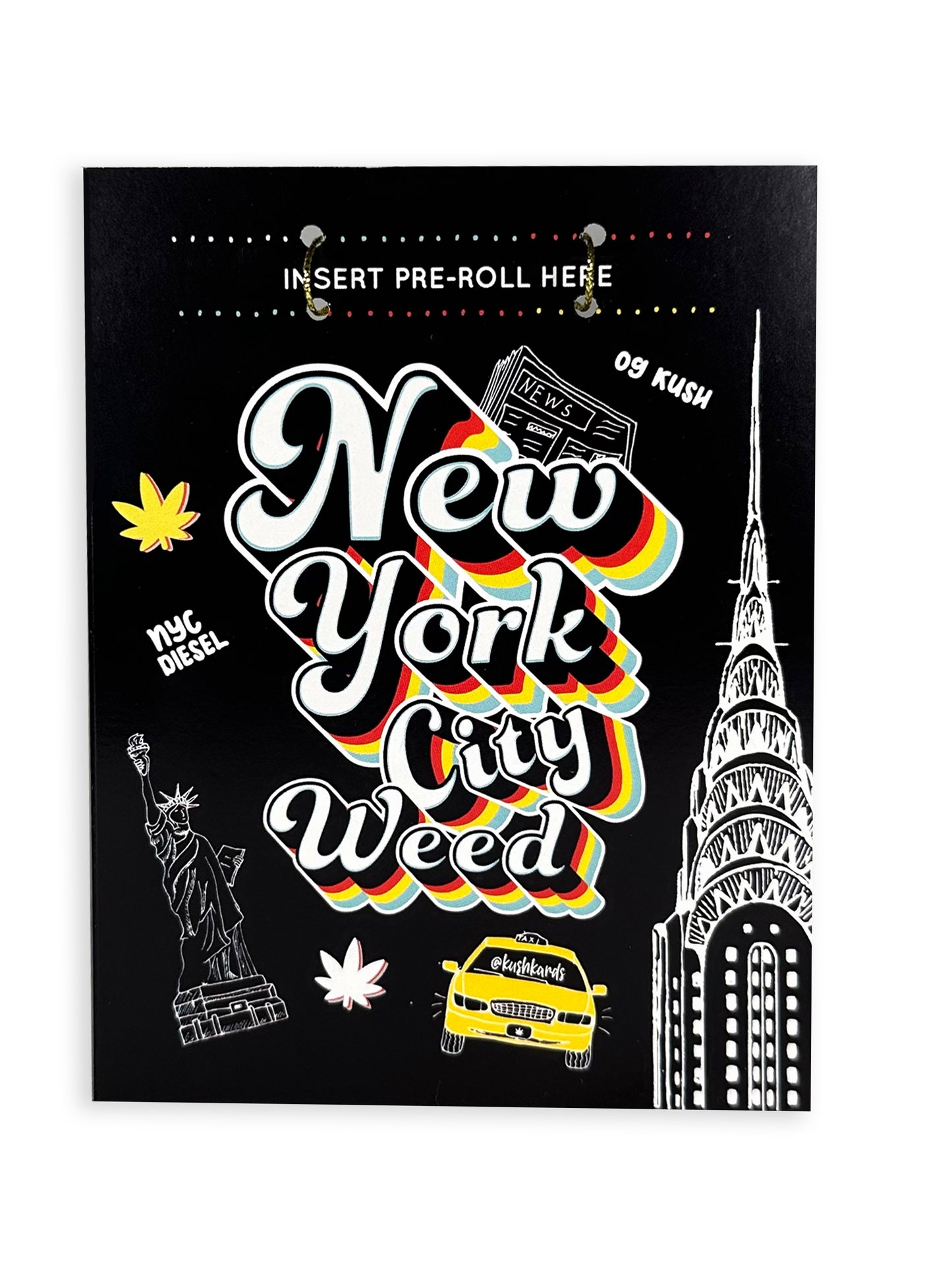 New York City Weed Cannabis Greeting Card