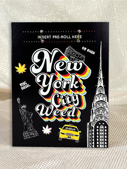 New York City Weed Cannabis Greeting Card