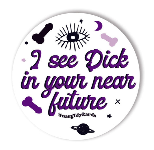 Dick In the Near Future Naughty Sticker