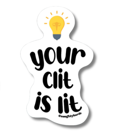 Lit Clit Naughty Sticker