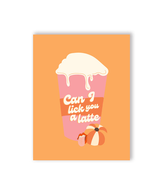 ☕️ 🎃 Like You A Latte Naughty Greeting Card