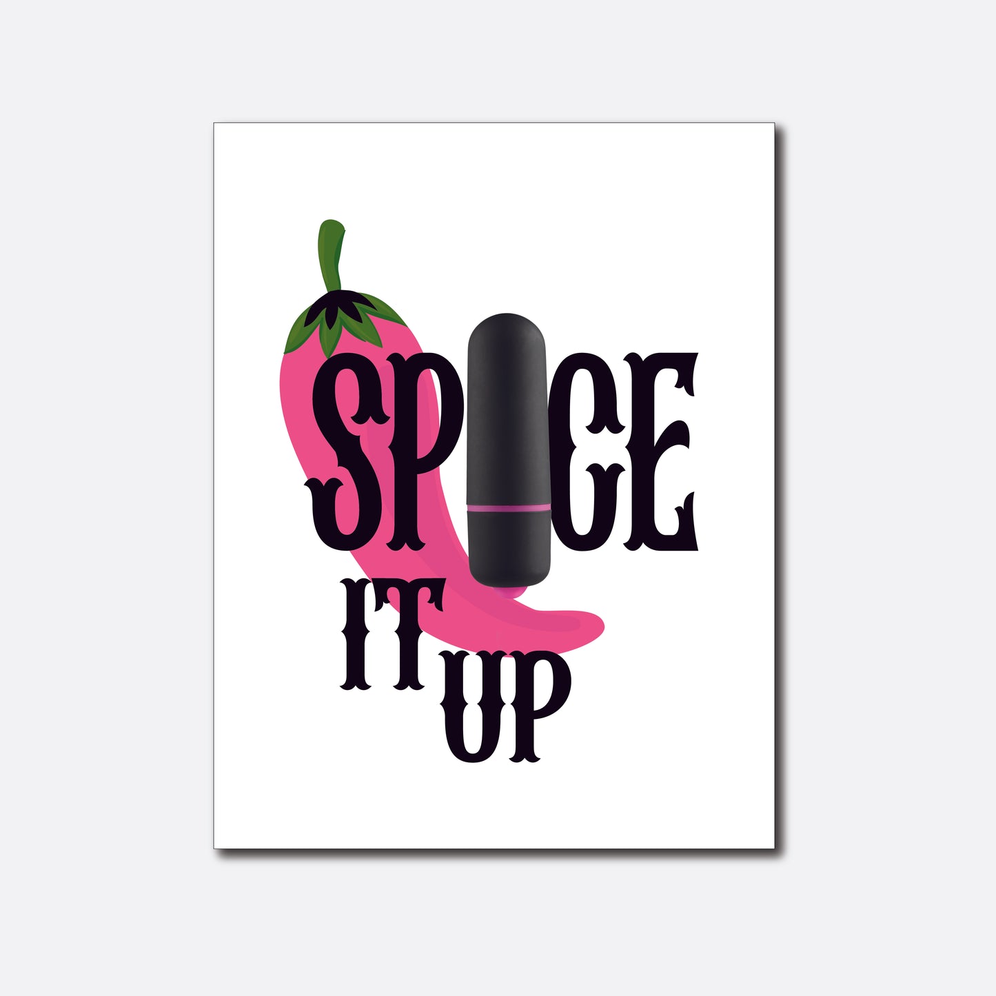 Spice It Up Naughty Greeting Card with Bullet Vibrator