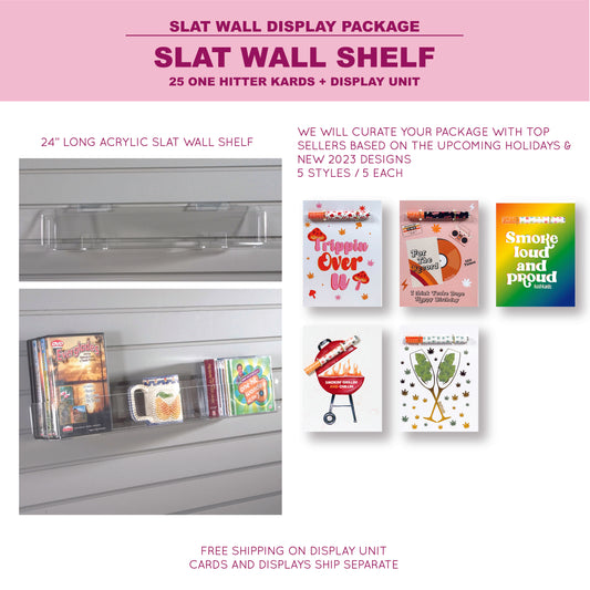 Slat Wall Shelf Counter Display Package