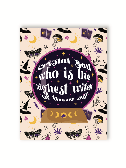 🔮 Crystal Ball Halloween Naughty Greeting Card