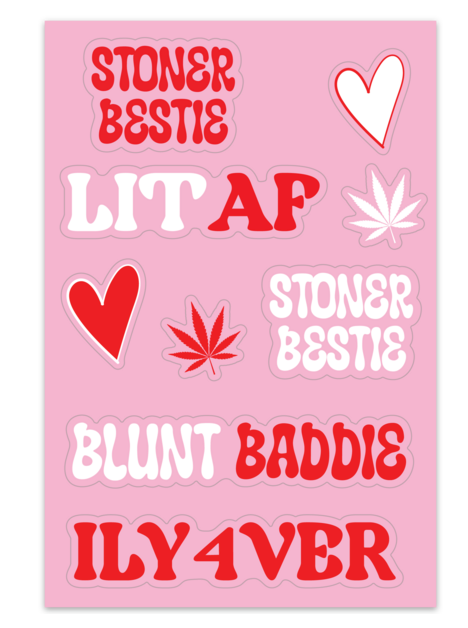 Stoner Bestie Sticker Sheet