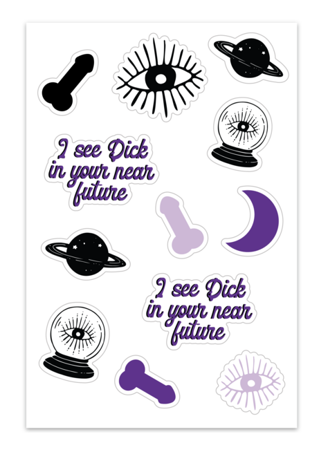 Future Dick Naughty Sticker Sheet