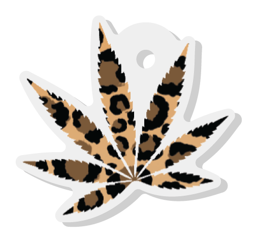 🐆 CHEETAH LEAF CHARM