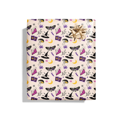 Crystal Ball Witch Wrapping Paper