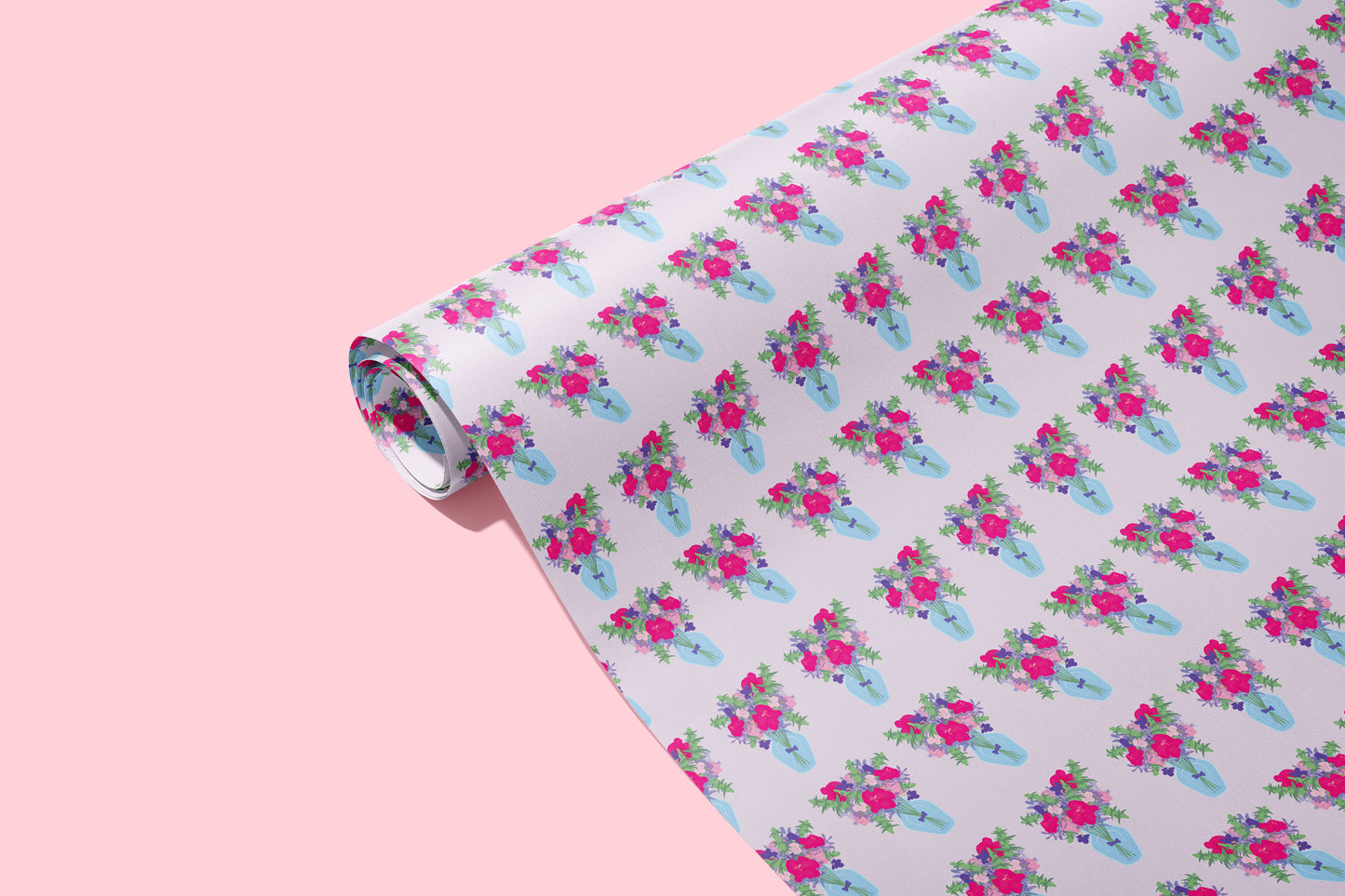 Flower Bud Bouquet Wrapping Paper