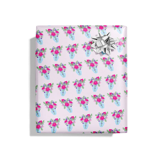 Flower Bud Bouquet Wrapping Paper