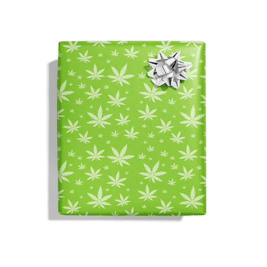 420 Greetings Pot Leaf Wrapping Paper
