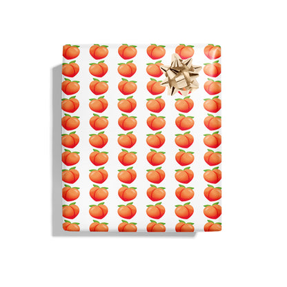 Peach Naughty Wrapping Paper