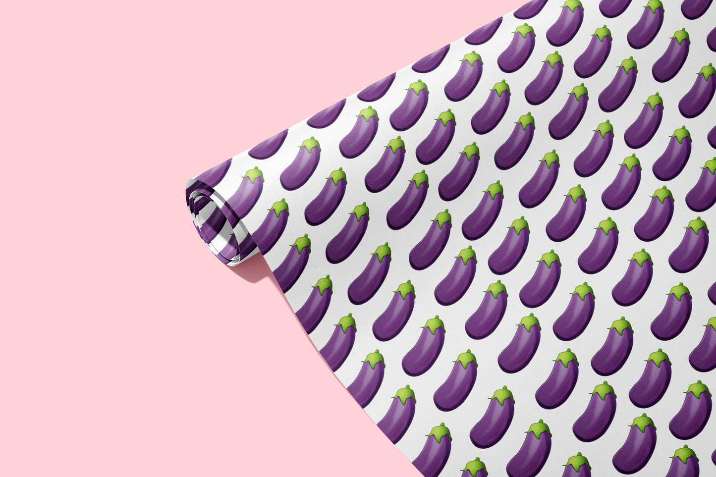 Eggplant Naughty Wrapping Paper