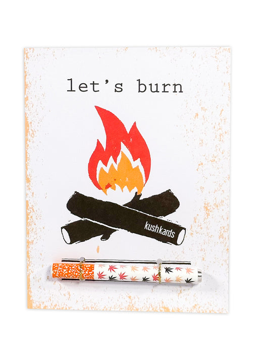 Let's Burn Cannabis Greeting Card