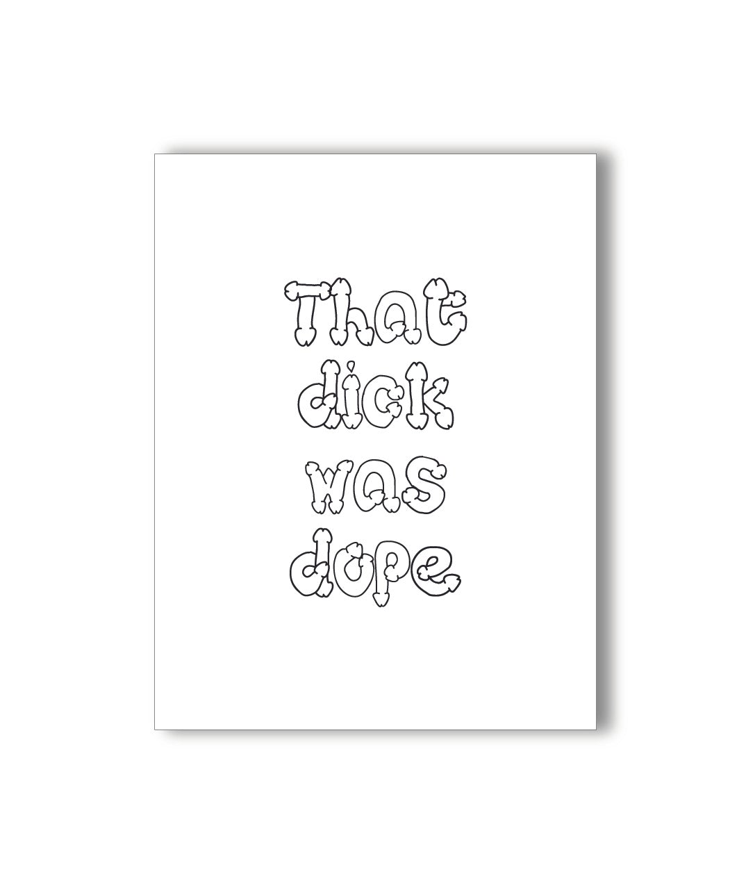 Dope Dick Card