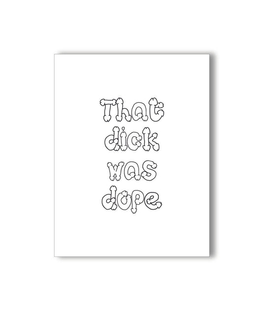 Dope Dick Card