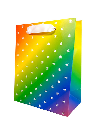 Rainbow Cannabis Pot Leaf Gift Wrap