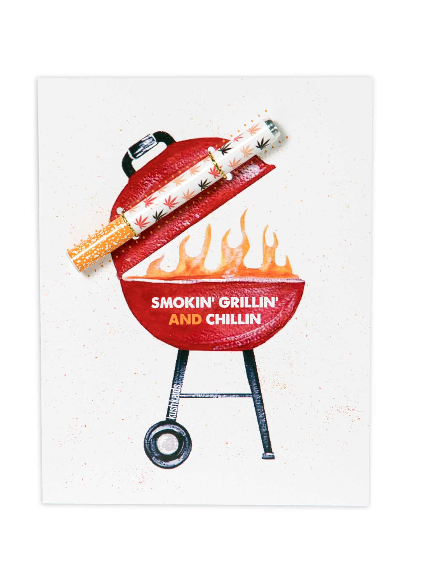 Smoking Grilling and Chilling Cannabis Greeting Card