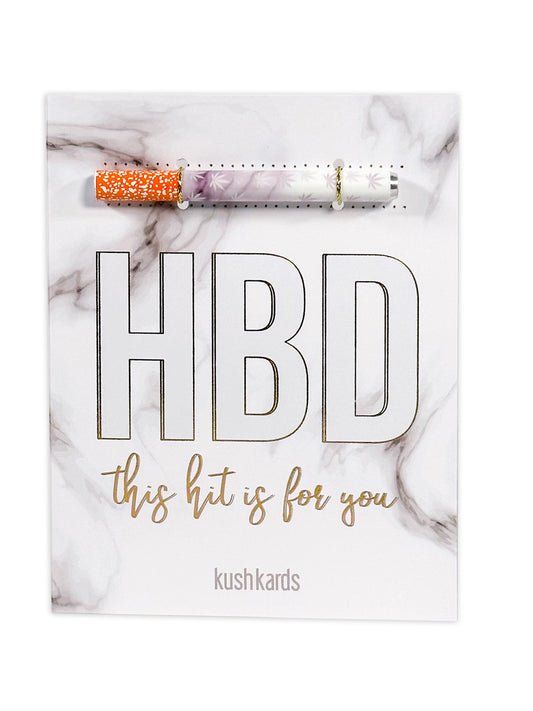 HBD Birthday Cannabis Greeting Card