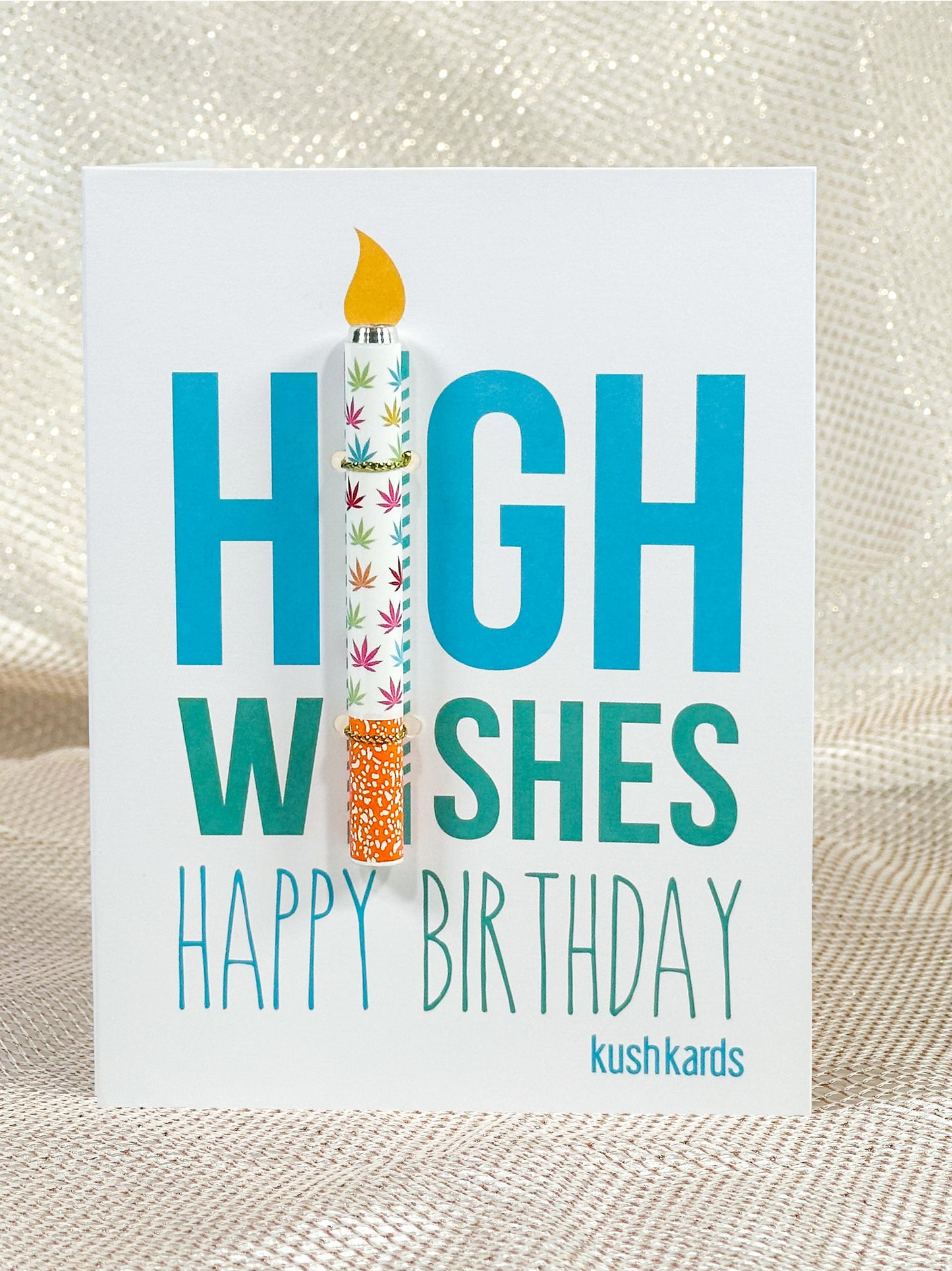 High Wishes Birthday Card with One-Hitter Pipe