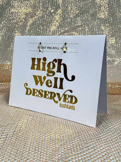 High Well Deserved Celebration Card