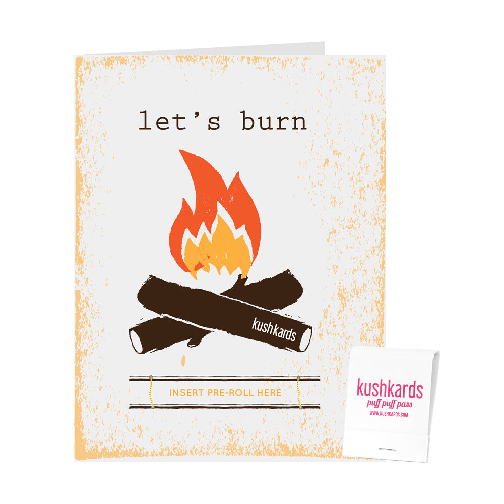 Let's Burn Cannabis Greeting Card