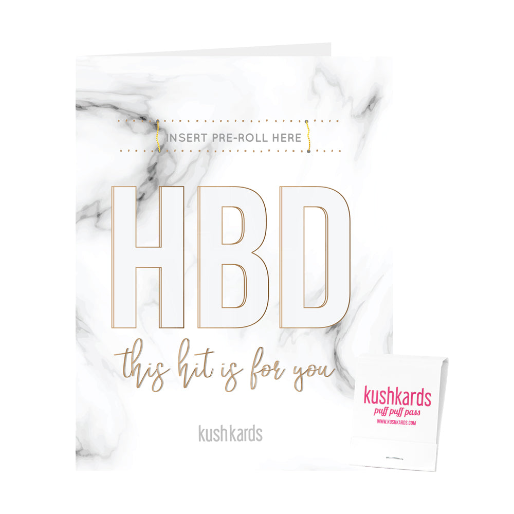 HBD Birthday Cannabis Greeting Card