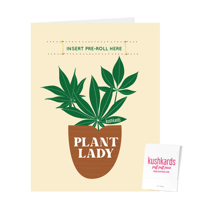 Plant Lady Cannabis Greeting Card