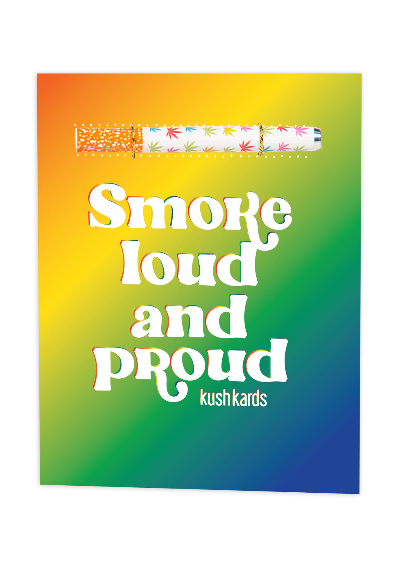 Loud Proud Pride Cannabis Greeting Card