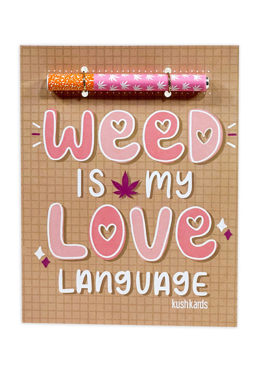 Love Language Cannabis Greeting Card