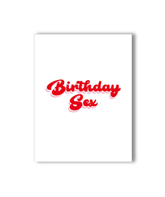 Birthday Sex Card