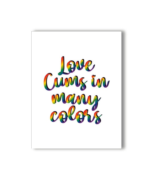 Love Cums Card