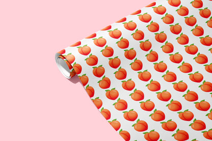 Peach Naughty Wrapping Paper