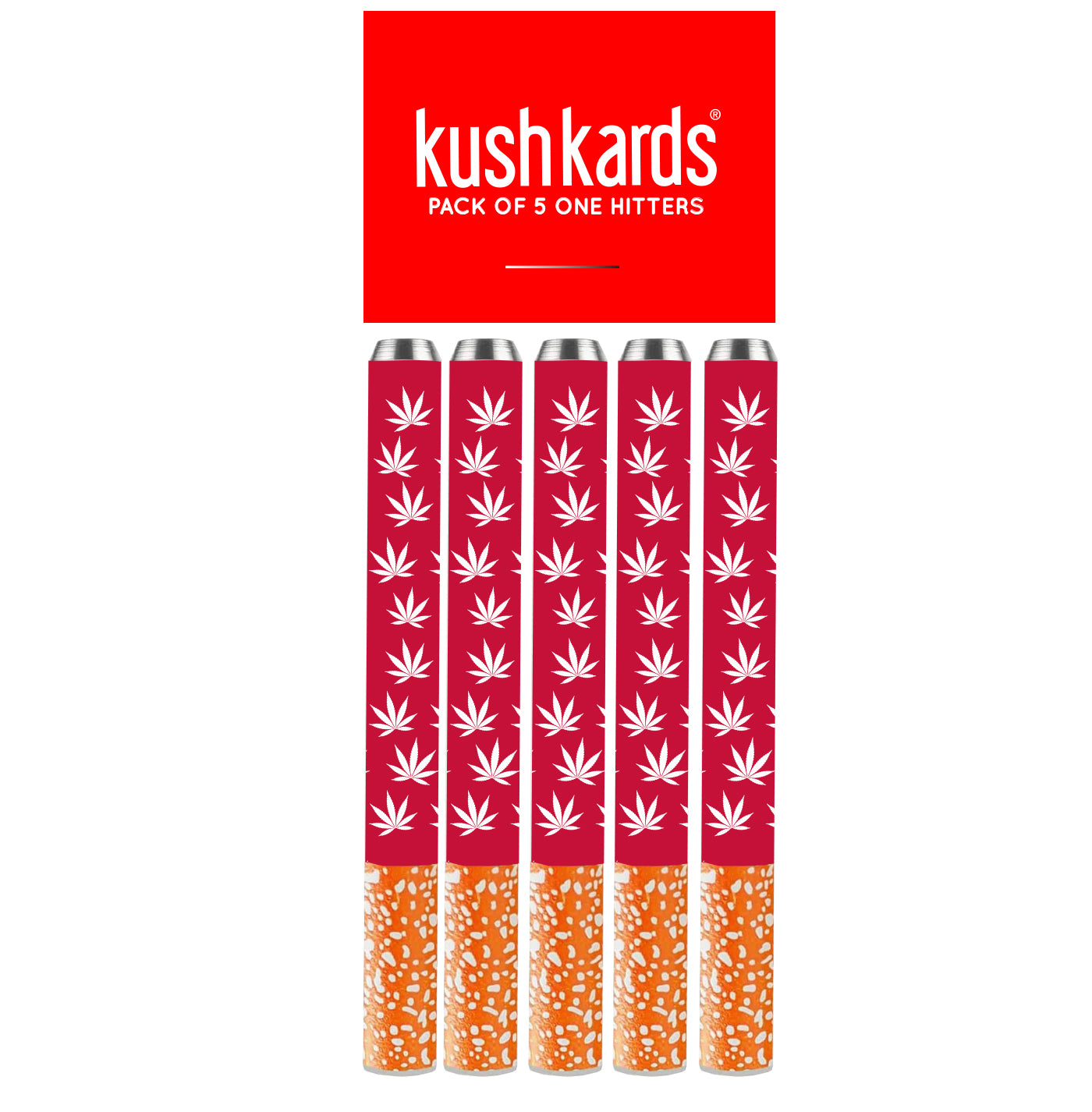 Red & White One Hitter 5 Pack