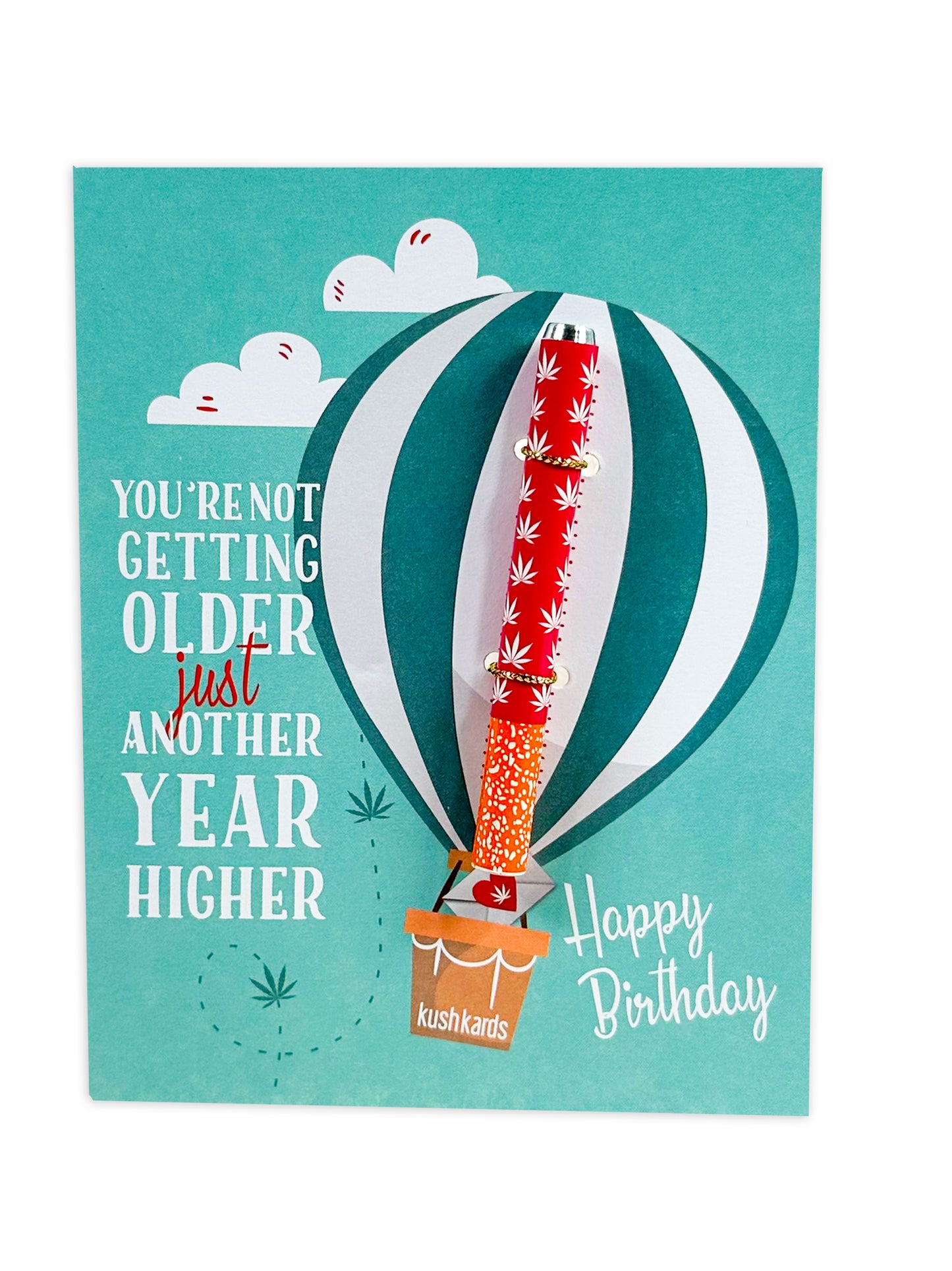 Another Year Higher Birthday Cannabis Greeting Card